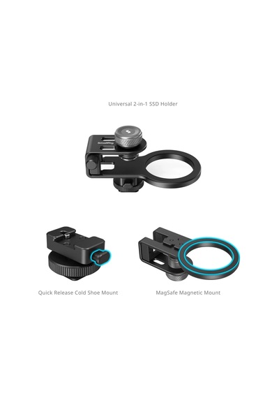 Smallrig 4779 Magsafe / Metal Yuva Evrensel 2'si 1 Arada Ssd Tutucu
