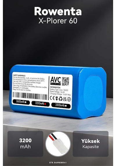 Rowenta X-plorer 60 3200mah Robot Süpürge Bataryası G.g