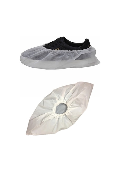 Nonwoven Spunbond Tela Yıkanabilir Beyaz Galoş 1000 Adet