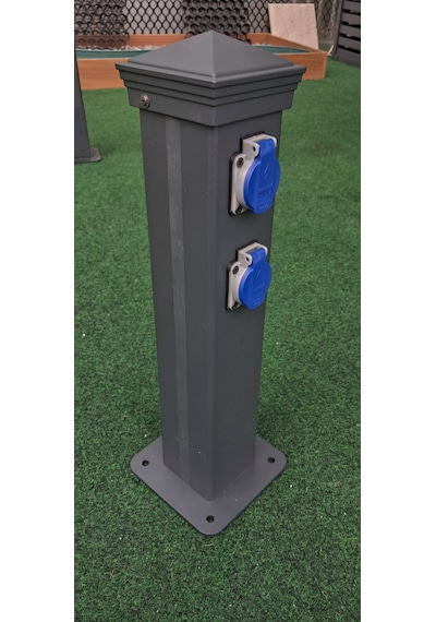 Alüminyum Bahçe Elektrik Prizi 0.9x0.9x50cm