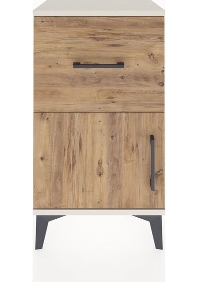 Arges Komodin Tek Raflı Tek Çekmeceli Tek Kapaklı 44x30x80 Ay... Aytaşı