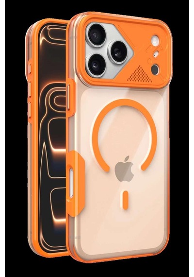 İphone 17 Pro Max Zinko Magsafe Kapak - Turuncu