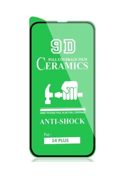 Apple Uyumlu   iPhone 14 Plus Ekran Koruyucu Seramik Nano 9D Tam Kaplama