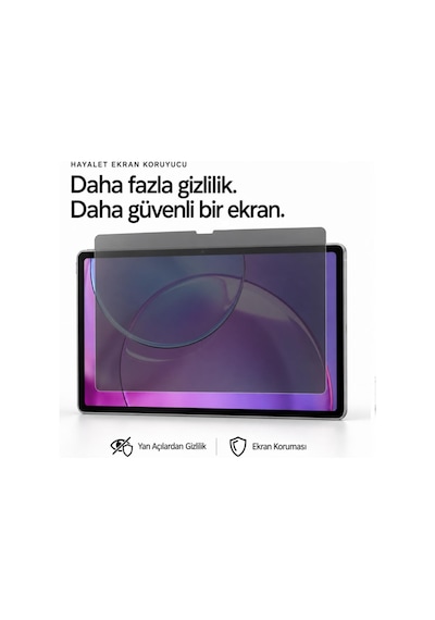 Lenovo Idea Tab Pro 2. Nesil 13 İnç İle Uyumlu Hayalet Ekran Koruyucu Yandan Görünmeyen Anti-spy Gizlilik Privacy Koruması, 9h Nano Kırılmaz Esnek Cam, Parlama Ve Parmak İzi Önleyici