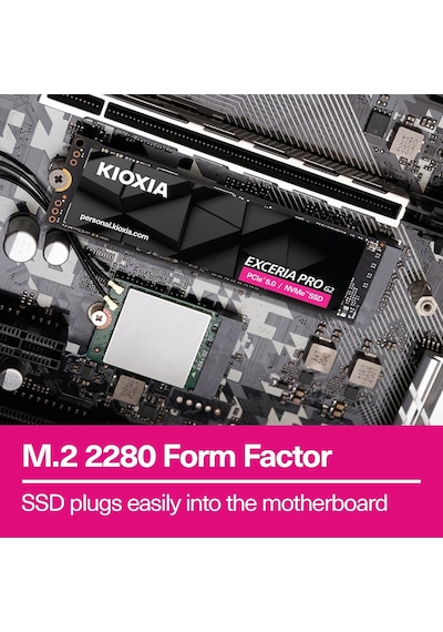 Pcıe M2 1tb Exceria Pro G2 Nvme Gen5 14400/12700 Mb/sn Ssd Lve10z1t02g8