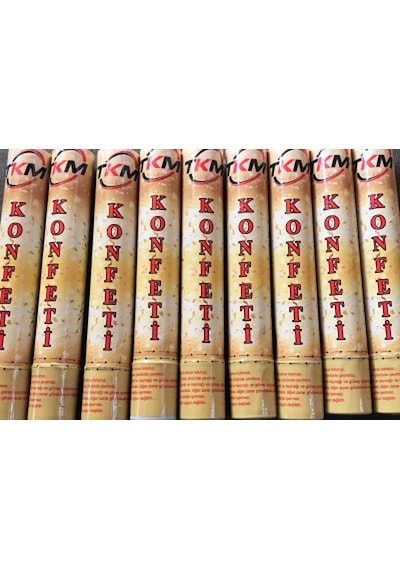 Go İthalat Konfeti Karnaval Metalik Renkli 30cm 0 - 99
