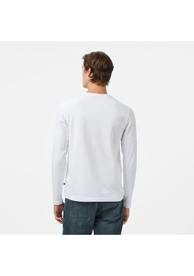 Nautica Classic Fit Erkek Uzun Kollu T-shirt V57007t Beyaz