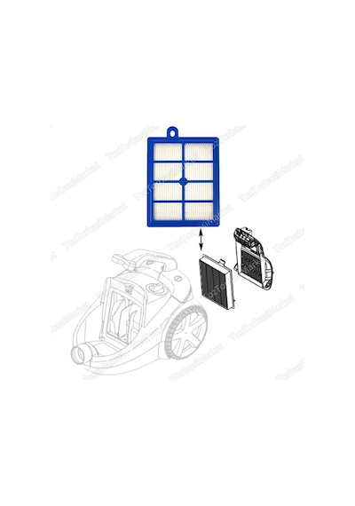 Philips Uyumlu Fc9713/01 Powerpro Expert Hepa Filtre Seti (434055606)