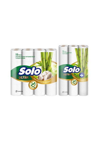 Solo Ultra Kağıt Havlu 12 Li Rulo + 32 Rulo Tuvalet Kağıdı
