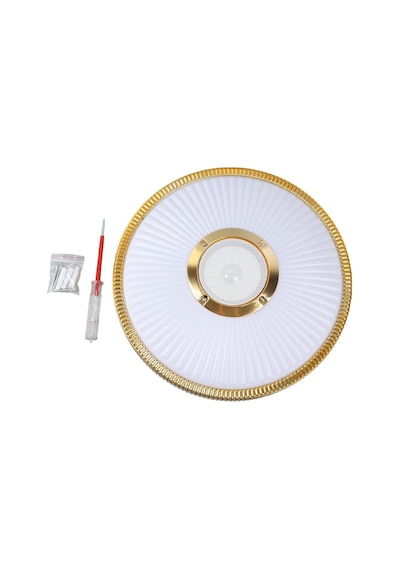 Powermaster Pm-27332 Beyaz 34 8.5 Cm 24 Watt Bluetooth Hoparlörlü Tavan Aydınlatma Al-bl300 Tornavida Hediyeli Şeffaf