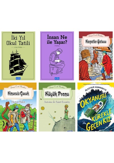 Ortaokul Okuma Seti Okyanusu Kürekle Geçen Kız