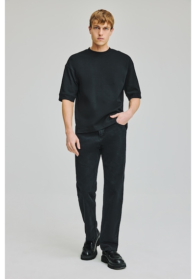 Defacto %100 Pamuk Straight Fit Uzun Boy Jean Pantolon I6062ax26aunm40 Siyah-nm40