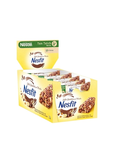 Nestle Nesfit Sütlü Çikolatalı Ve Muzlu Tam Tahıllı Bar 23,5 Gr 16 Adet-145