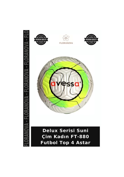 Delux Serisi Suni Çim Kadın Ft-880 Futbol Top 4 Astar Çok Renkli