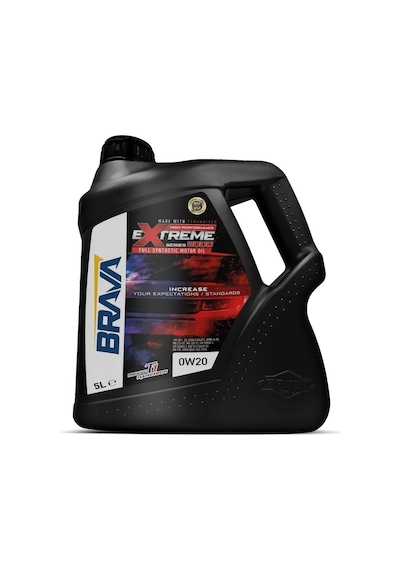 Brava Extreme 9000 0W-20 Tam Sentetik Motor Yağı 5 Lt
