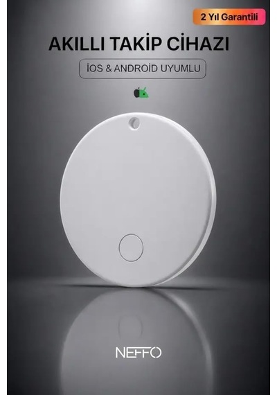 Akıllı Takip Cihazı, İos Ve Android Uyumlu, Apple Find My Ve Google Cihazımı Bul Destekli, Kompakt Tasarım, Konum