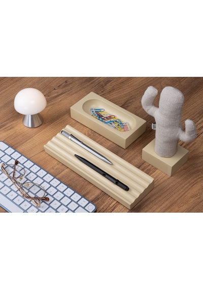 Kayigo Krem Woody Bej Cactus Üçlü Set