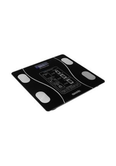 Asonic Bs260 Siyah 2-aaa Pil Dijital Bluetooth Baskül Sensör-temperli Cam-otomatik Sıfırlama