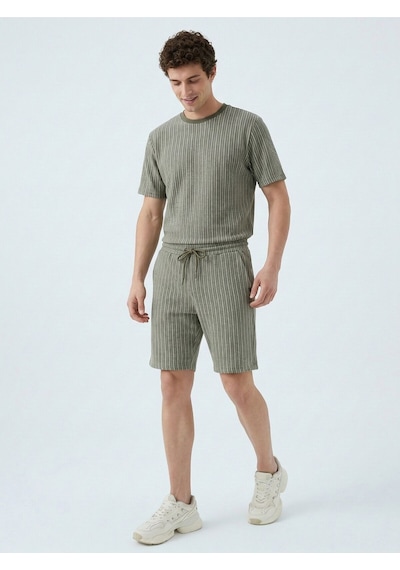 Regular Fit Erkek Şort Haki