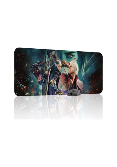 Devil May Cry Kaymaz Dikişli Kauçuk Oyuncu Mousepad V1 - 90x40 Xxl Gaming Mouse Pad Fare Altlığı