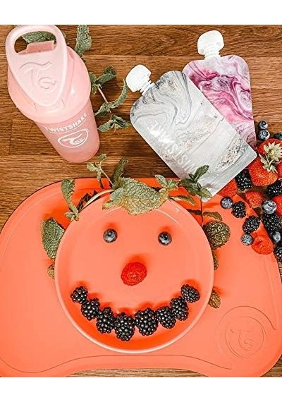 Kapaklı Bebek Çocuk Tabağı Mavi 6+ Ay Açık