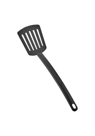 Pratik Yanmaz Yapışmaz Teflon Spatula 220 Dereceye Dayanıklı Plastik Siyah Diğer