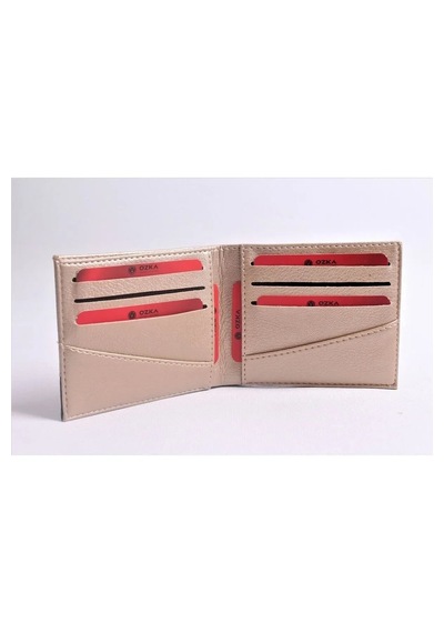 Ozka Leather Collection Black Striped Model Cüzdan Gold