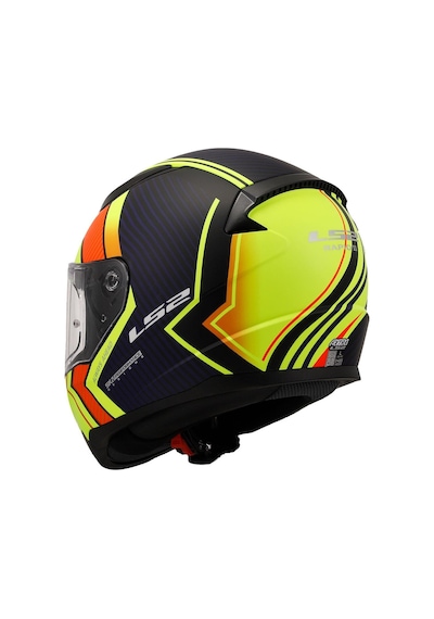 Ls2 Rapid 2 Extra Kapalı Motorsiklet Kaskı Mat Sarı - Mavi