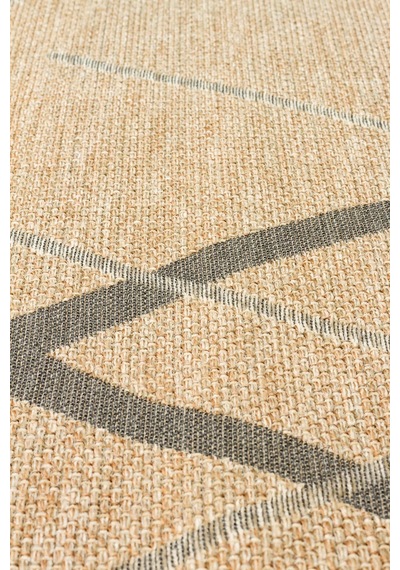 Brooklyn Brk 05 Natural Grey Hasır Görünümlü Kaymaz Renkli Dokuma Modern Kilim