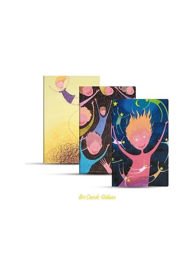 Üçlü Çizgili Defter Seti: Bir Çocuk: Gülsün