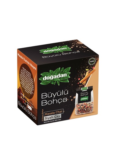 Doğadan Büyülü Bohça Masala Chai Baharatlı Karışık Siyah Süzen Poşet Çay 10'lu