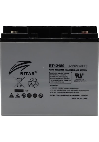 Ritar 12v 18ah Bakımsız Kuru Tip Agm Vrla Akü