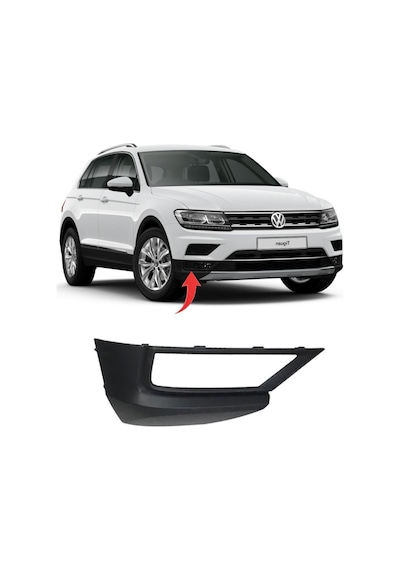 Vw Tiguan Sağ Sis Kapagı Sisli Kavisli 2017-2020 5na853212b