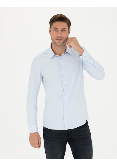 Pierre Cardin Erkek Mavi Desenli Gömlek 50275690-vr036 Mavi