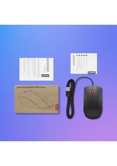5266214 Essential Fare, 3 Düğmeli, Kablolu Usb, Siyah
