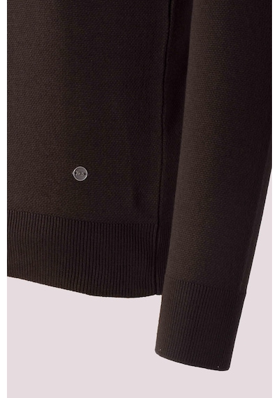 Ncs Jeans Erkek Triko Camel Bisiklet Yaka Desenli Slim Fit Pamuklu Kazak 3723 CAMEL