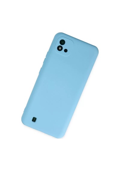 Newface Realme C11 2021 Kılıf Nano İçi Kadife Silikon - Mavi Belirtilmemiş