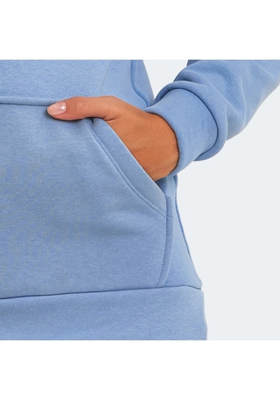 Slazenger KESHIAN IN Kadın Kapüşonlu Cepli Mavi Sweatshirt