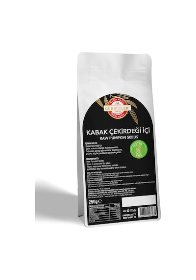 Gürbüzler Glutensiz Kabak Çekirdeği İçi Çiğ 250 G