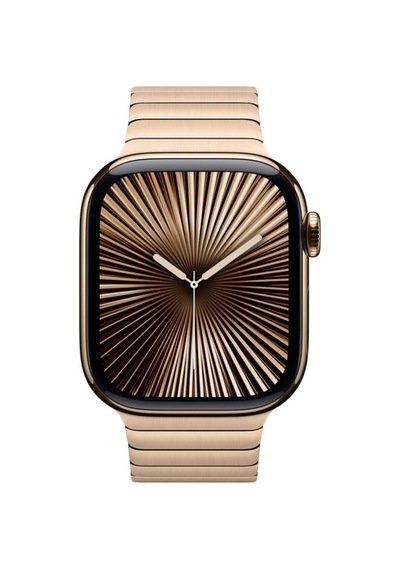 Apple Uyumlu 42 Mm Baklalı Model Altın Rengi Bilezik