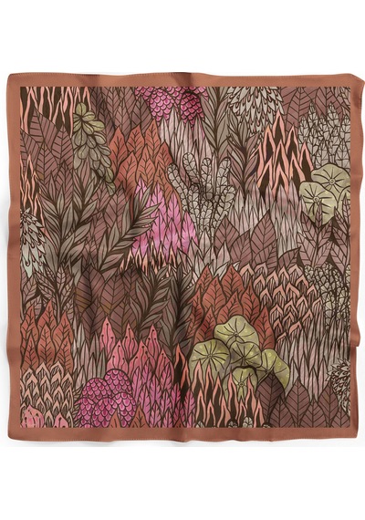 Kızıl Vadi Desen 55x55cm Bandana/fular Çok Renkli
