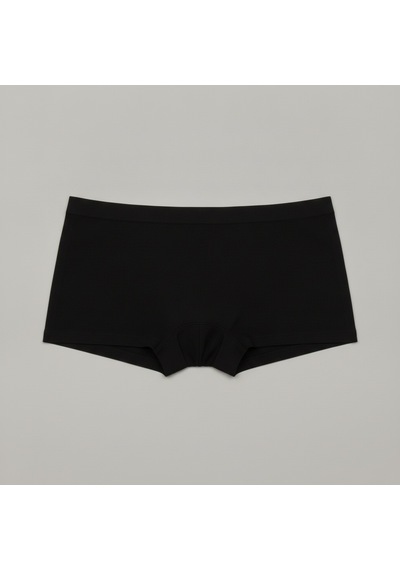 Bonbon Kadın Pamuk Kumaş 3'lü Paket Dikişsiz İz Yapmaz Lazer Kesim Chekky Şort Boxer Bb2853 Siyah