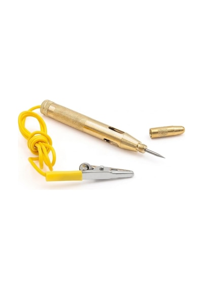 Powermaster Pm-38818 Spiral Kablolu Kalem Tip Metal Voltaj Test Cihazı