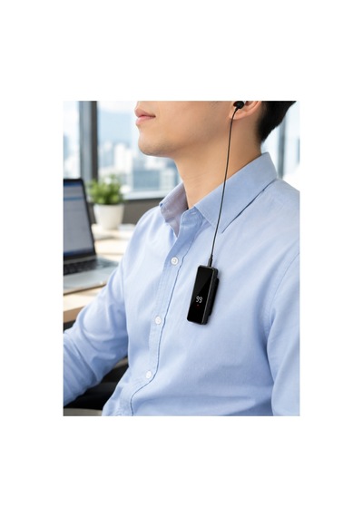 Ersdijital Ekranlı Bluetooth Kulaklık Tek Kulaklıklı Klipsli Kompakt Tasarım