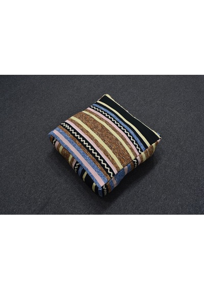 Zehra Abla Halı Yeni El Dokuma Dekoratif Puf Köşe Minderi Kırlent Kılıfı Kilim 6224