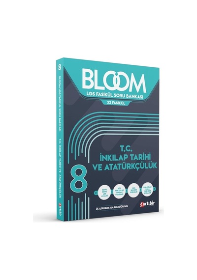Artıbir Yayıncılık 8.sınıf Lgs Bloom Tüm Dersler 32 Fasikül Soru Bankası 4 Kitap