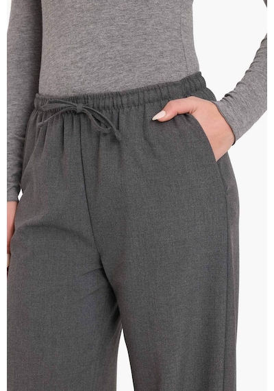 Defacto Coool Wide Leg Normal Bel Pantolon C1428ax25auar191 Antrasit