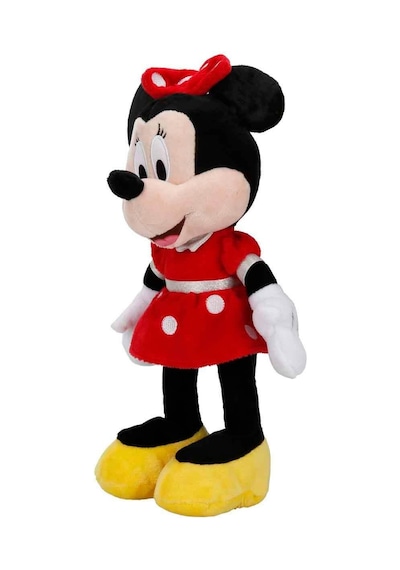 Minnie Kırmızı Elbiseli Peluş 38 Cm Çok Renkli