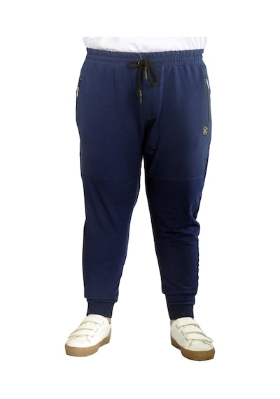 Mode Xl Büyük Beden Eşofman Altı Darpaça Zippered 22501 Indigo