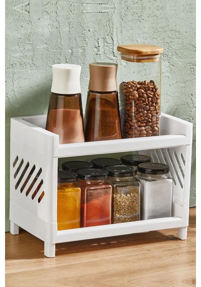 Bev Kitchen İki Katlı Banyo Mutfak Dolap İçi Düzenleyici Organizer Raf Çok Kullanışlı Raf Ünitesi Be Sku: Smgstk0c663b28a8 Ahşap